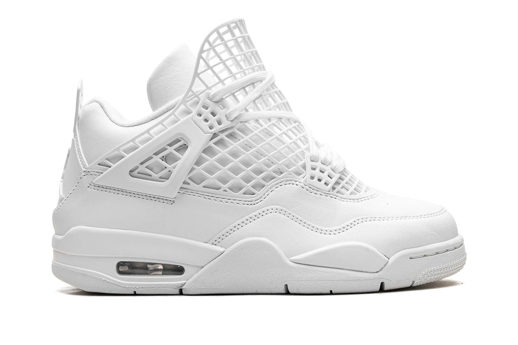 Women's Air Jordan 4 Retro 'Net' White - Iconic Basketball Style with Extended Netting