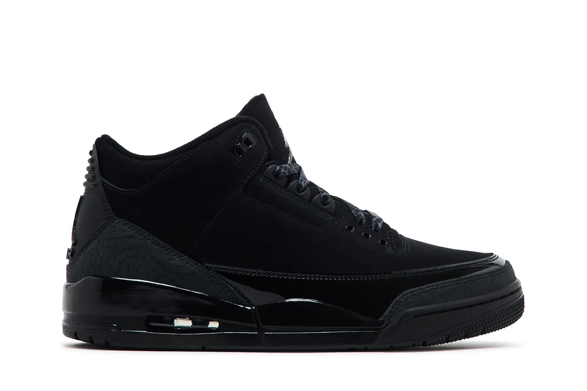 Air Jordan 3 Retro 'Black Cat' 2025 - Classic Black Nubuck Basketball Sneaker