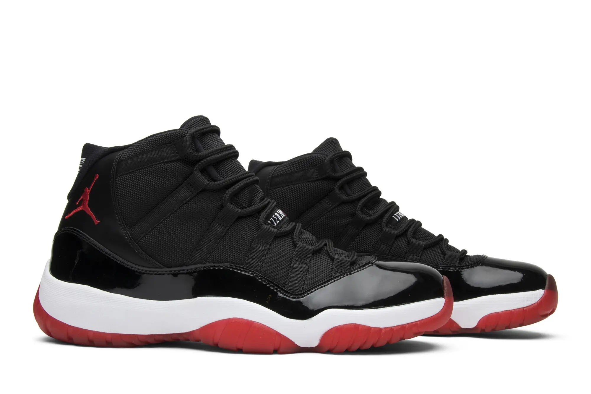 Air Jordan 11 Retro 'Bred' 2012 - Black Patent Leather Basketball Sneaker