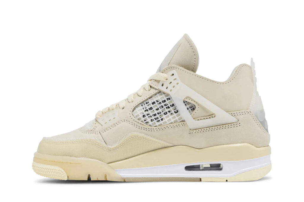 Off-White x Jordan 4 Retro SP 'Sail' Women's - Deconstructed Luxury Sneaker