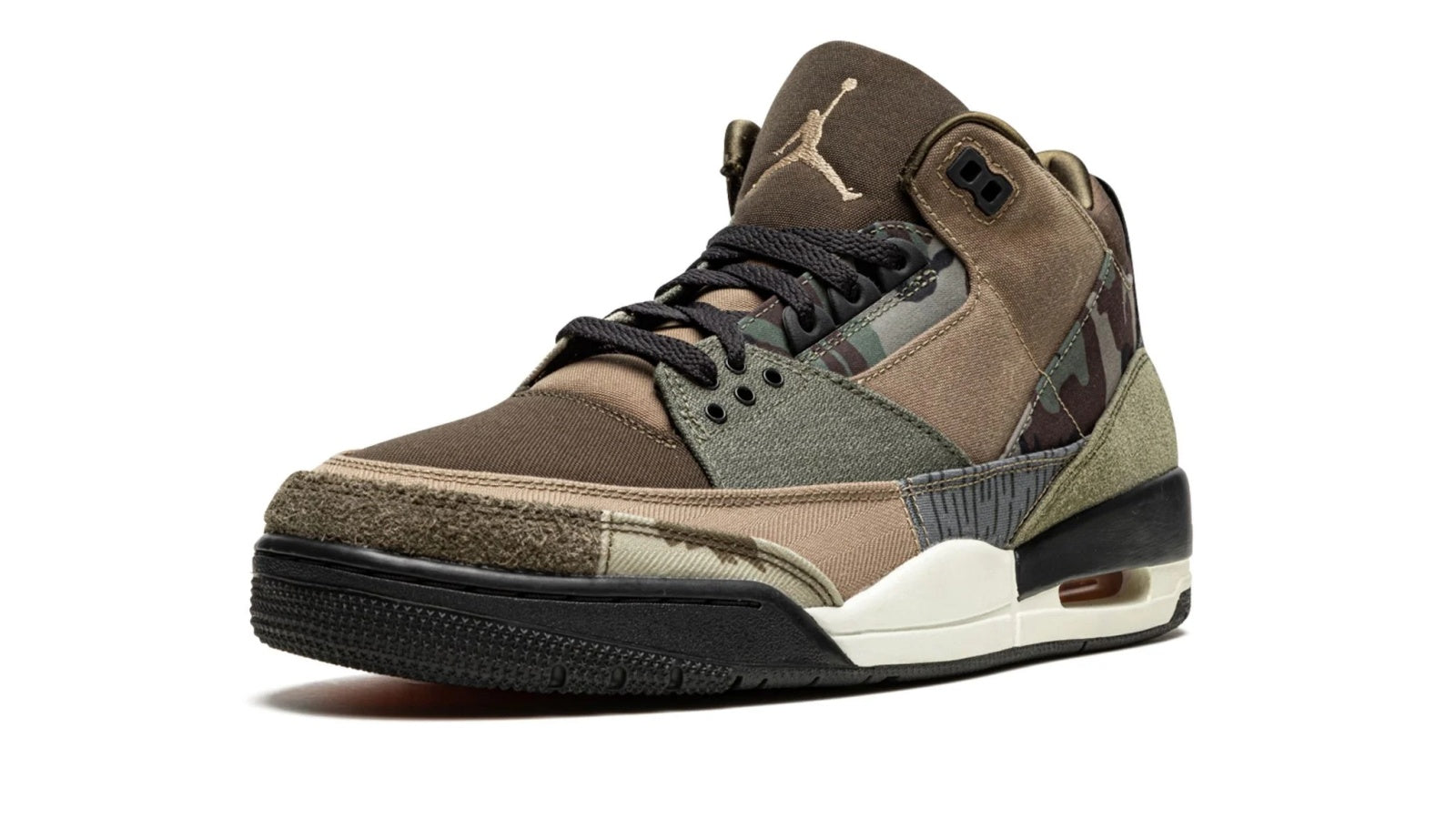 Air Jordan 3 Patchwork Camo - Mismatched Multi-Camo Release (November 2021)