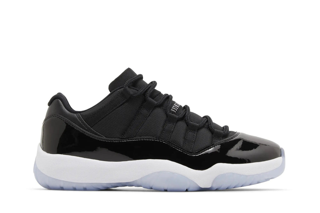 Jordan 11 Retro Low 'Space Jam' - Black Patent Leather Sneakers with Air Cushioning