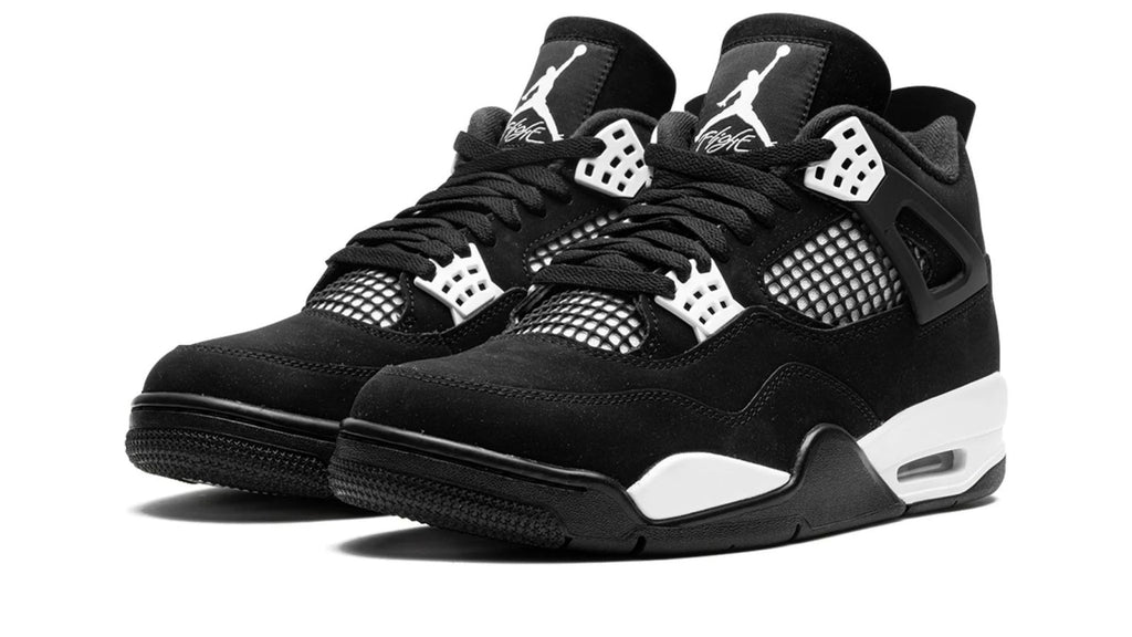 Air Jordan 4 Retro White Thunder - Black Nubuck with White Contrast