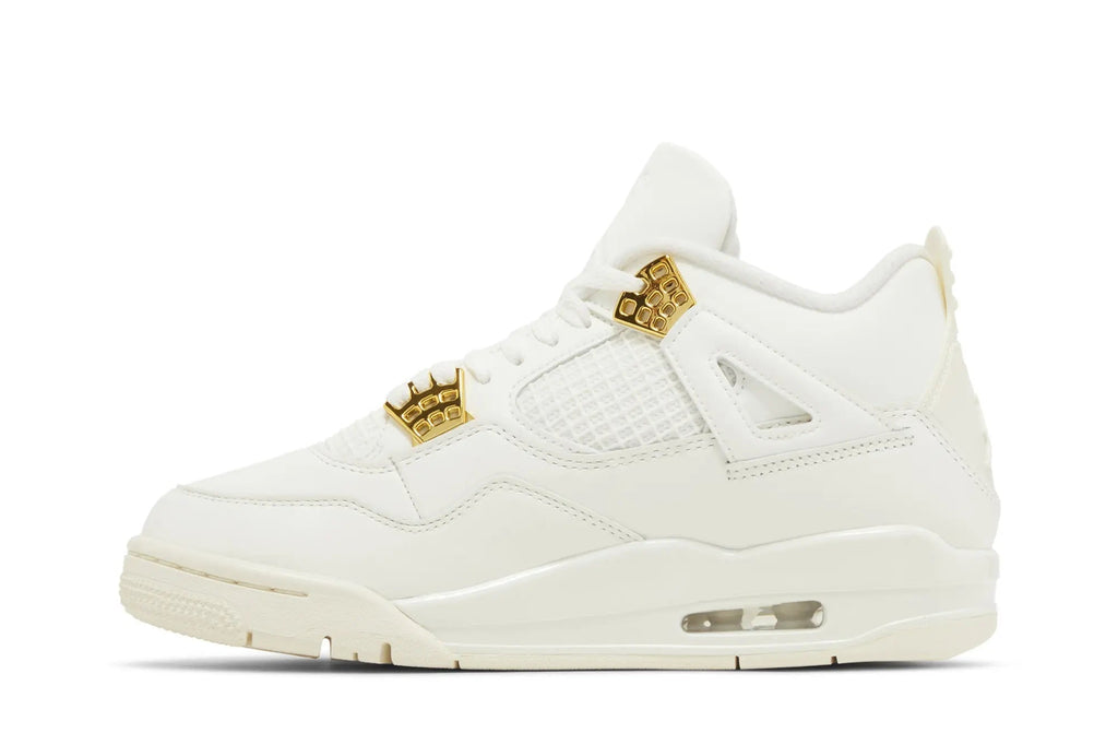 Women's Air Jordan 4 Retro 'Metallic Gold' - Sail/Metallic Gold/Black