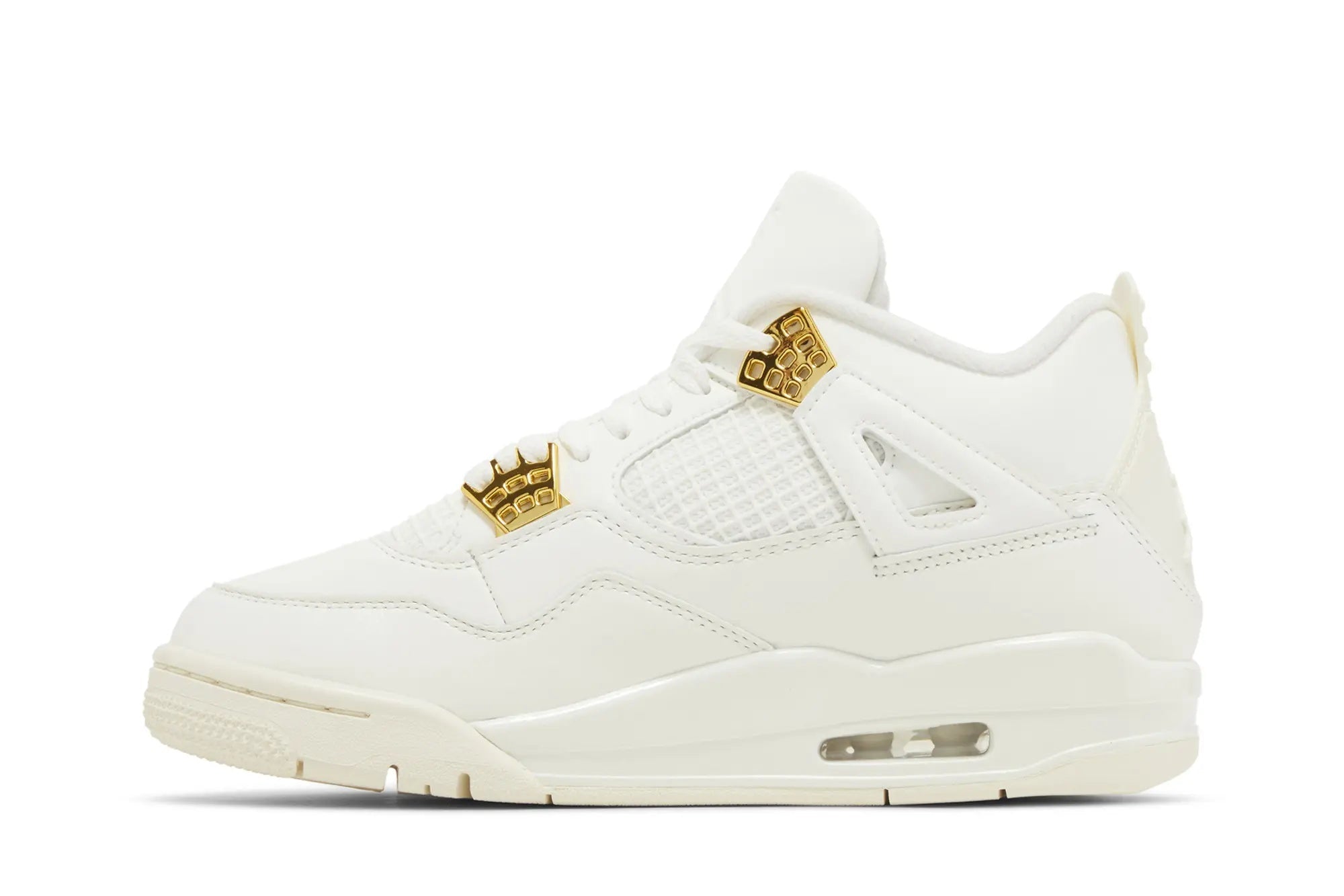 Women's Air Jordan 4 Retro 'Metallic Gold' - Sail/Metallic Gold/Black