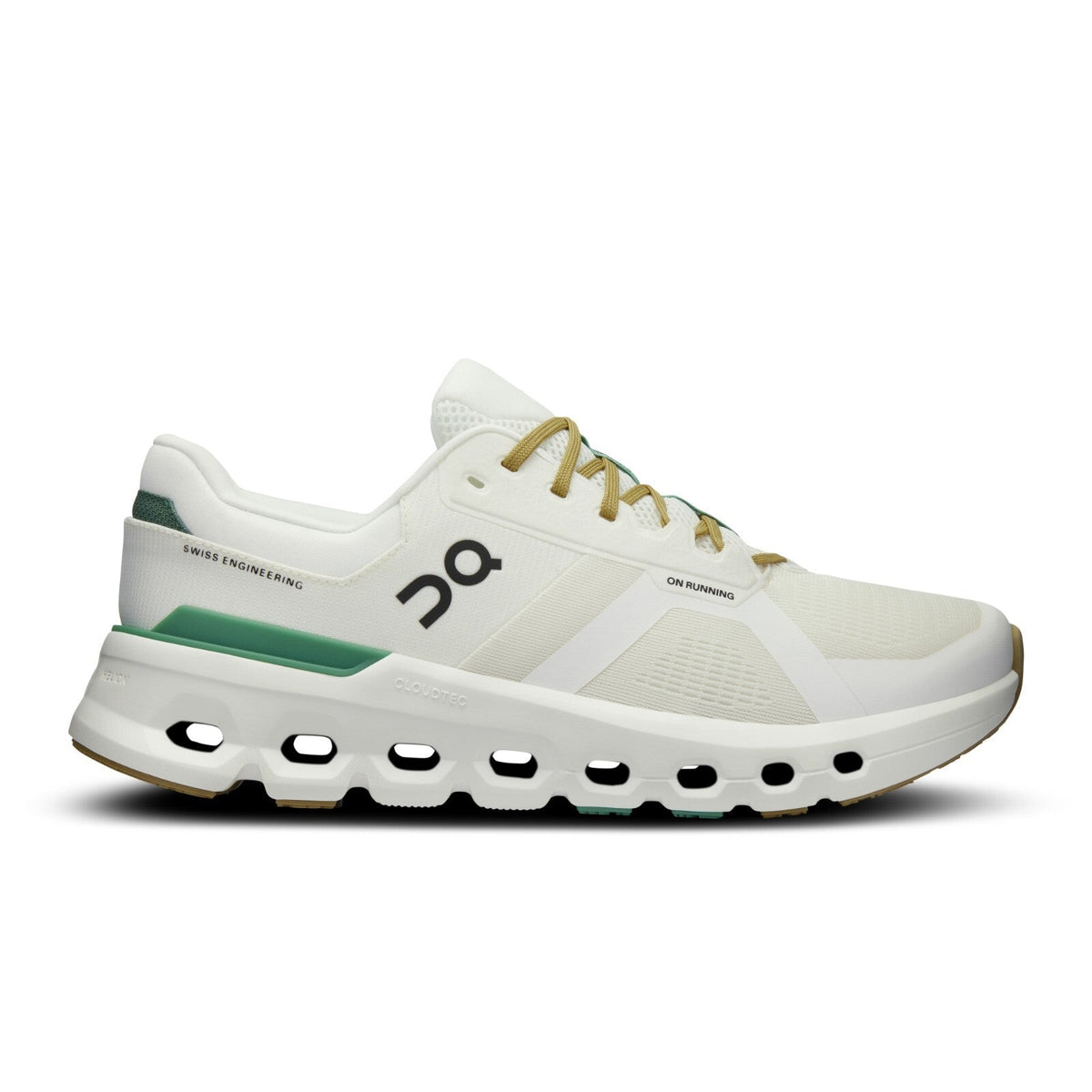 On Mens Cloudrunner 2- White/Green (3ME10144433)
