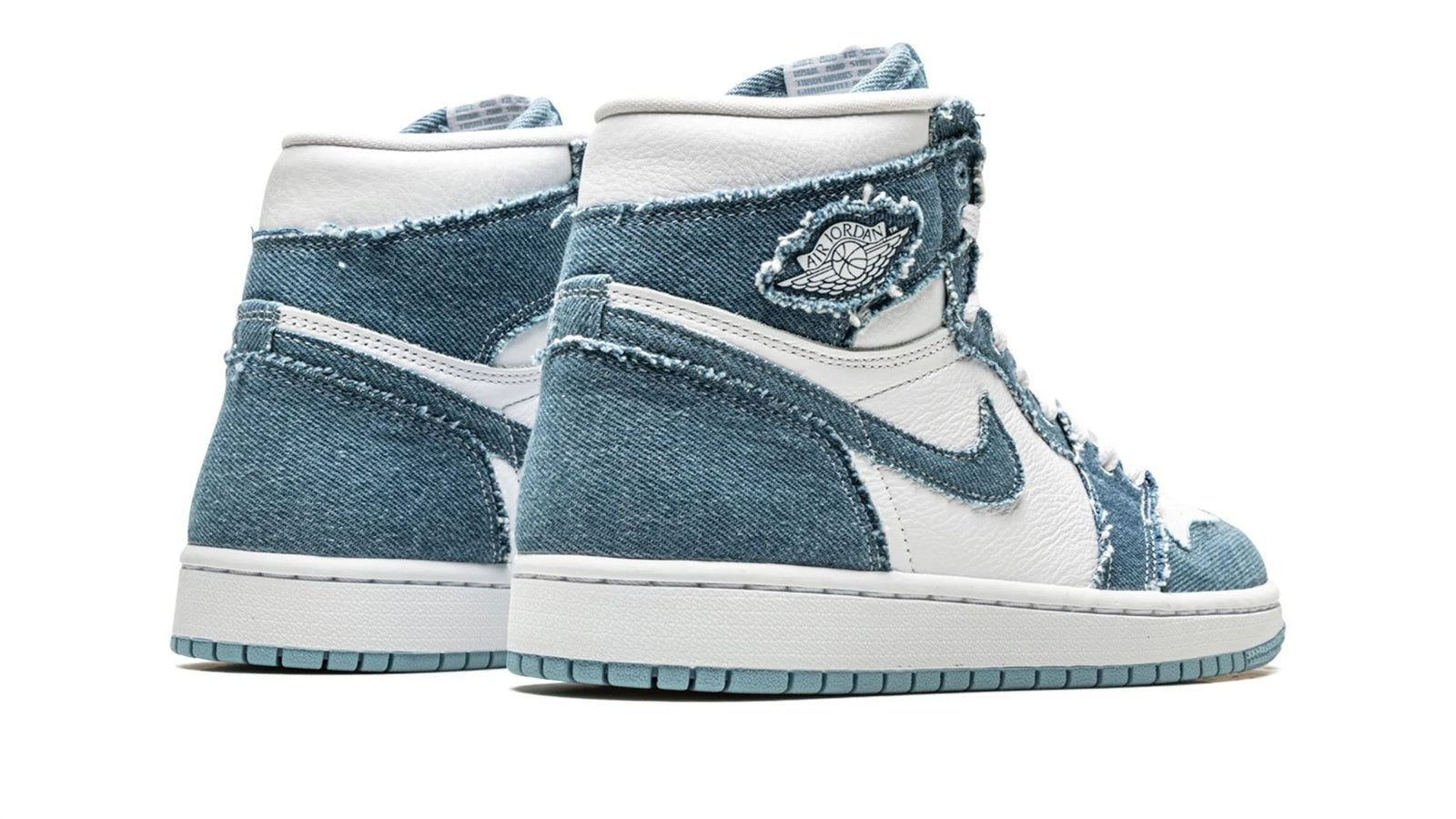 Women's Air Jordan 1 High OG Denim - Vintage Basketball Style with Frayed Denim Overlays