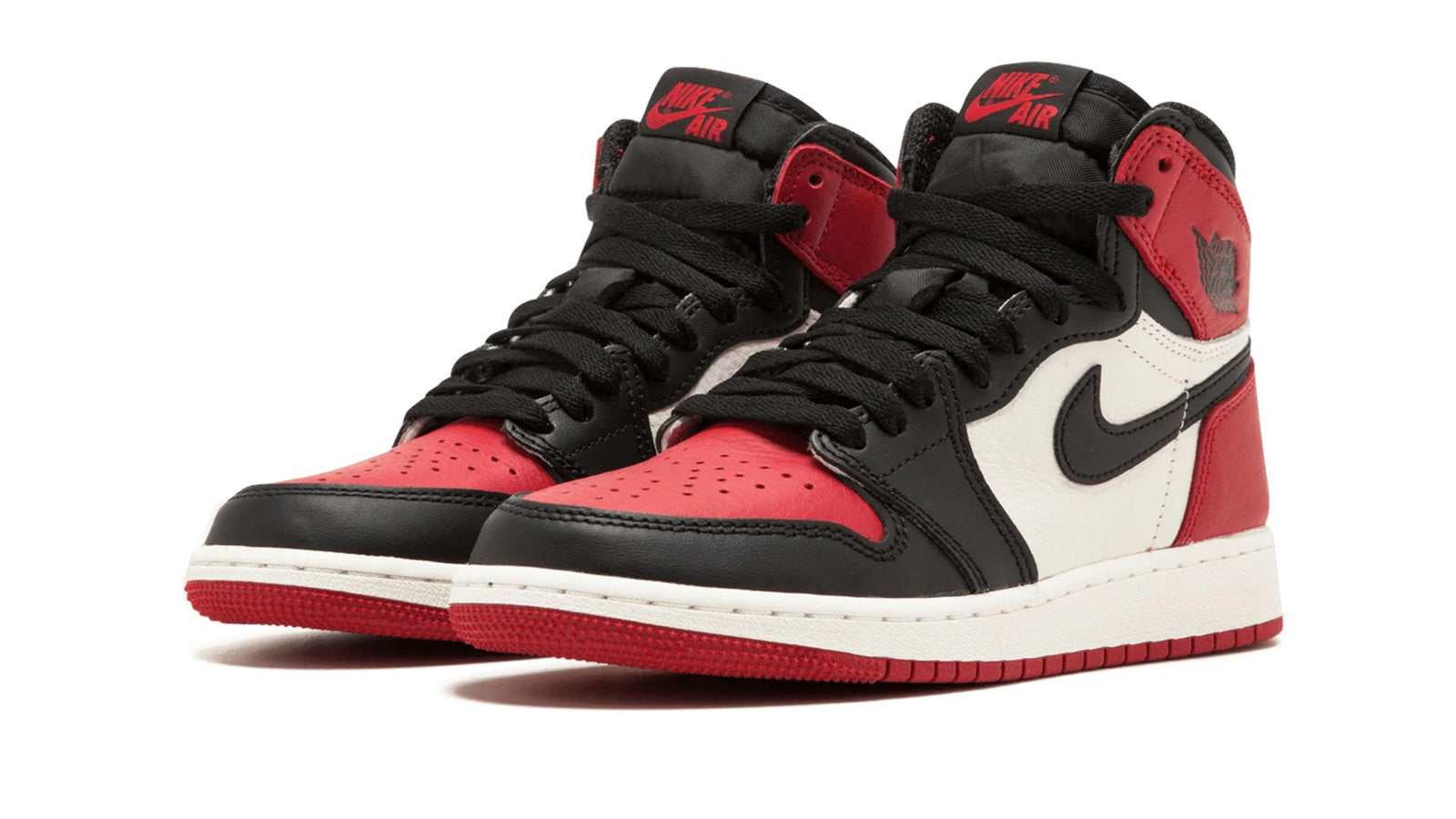 Jordan 1 Retro High Bred Toe - Iconic Black Toe & Bred Fusion
