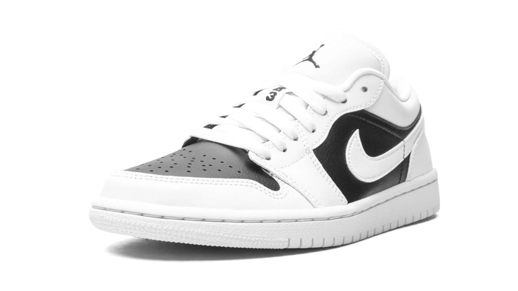 Women's Air Jordan 1 Low Panda - Classic Black & White Leather Sneaker
