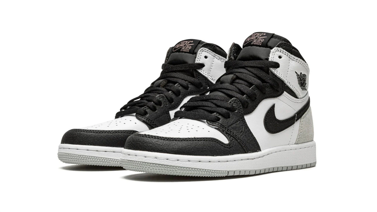 Air Jordan 1 Retro High OG Stage Haze - Iconic White & Black Leather Sneaker