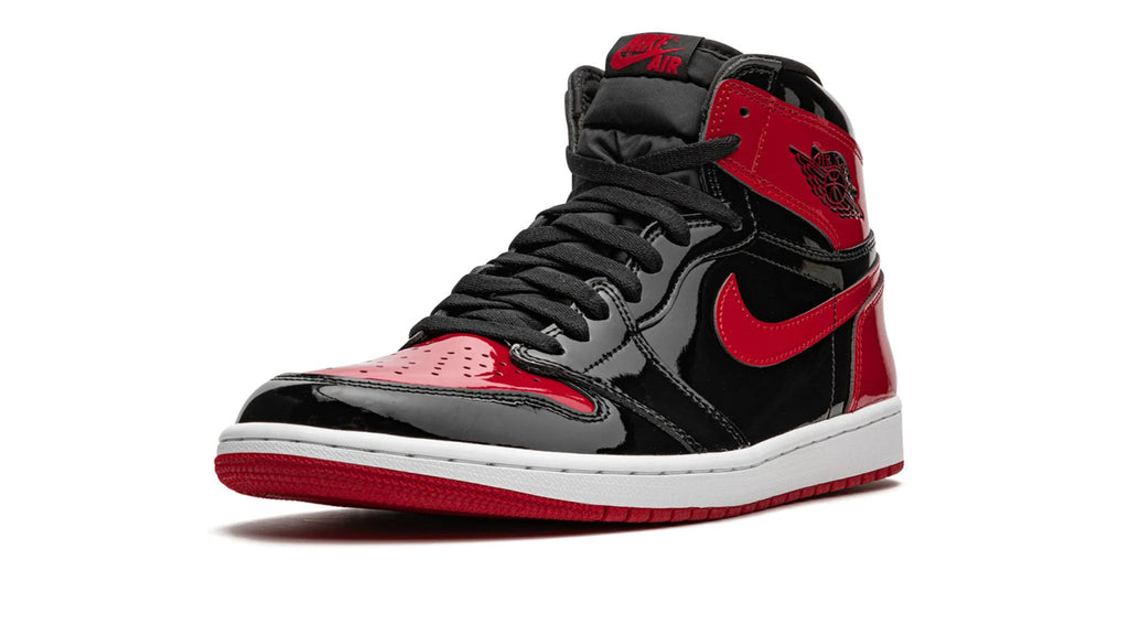 Air Jordan 1 Retro High OG Patent Bred - Iconic Red & Black Leather Sneaker
