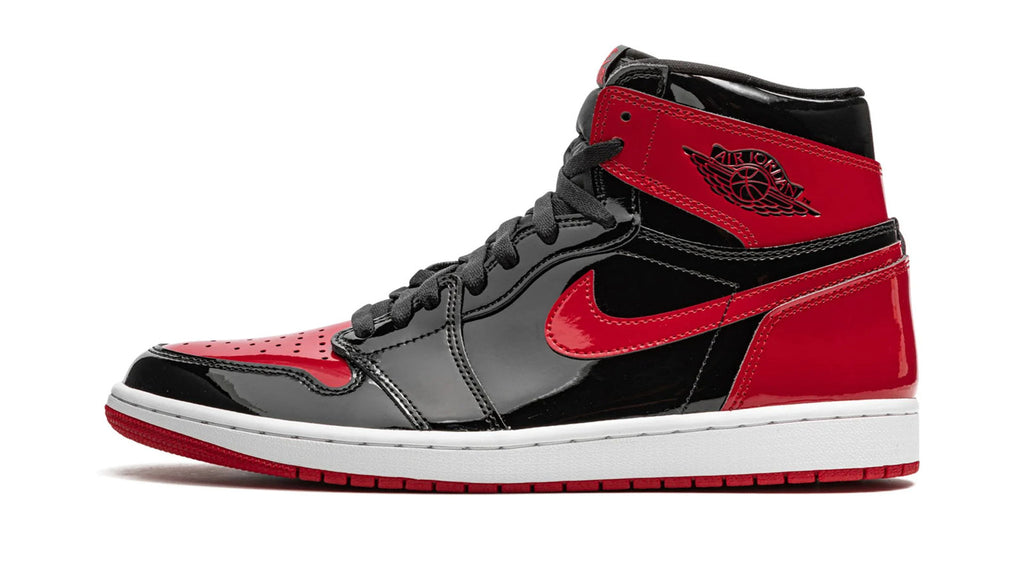Air Jordan 1 Retro High OG Patent Bred - Iconic Red & Black Leather Sneaker
