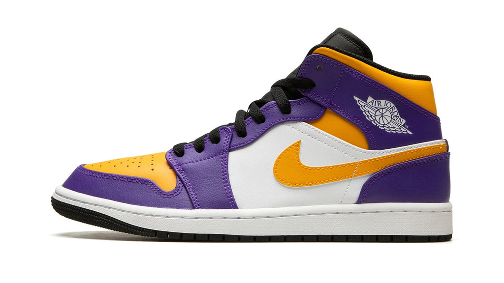 Air Jordan 1 Hi FlyEase Lakers - Easy-On Basketball Shoes