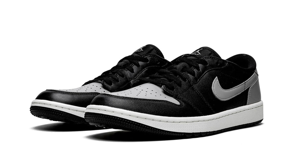 Air Jordan 1 Low Golf Shadow - Black & Grey Leather Golf Shoe