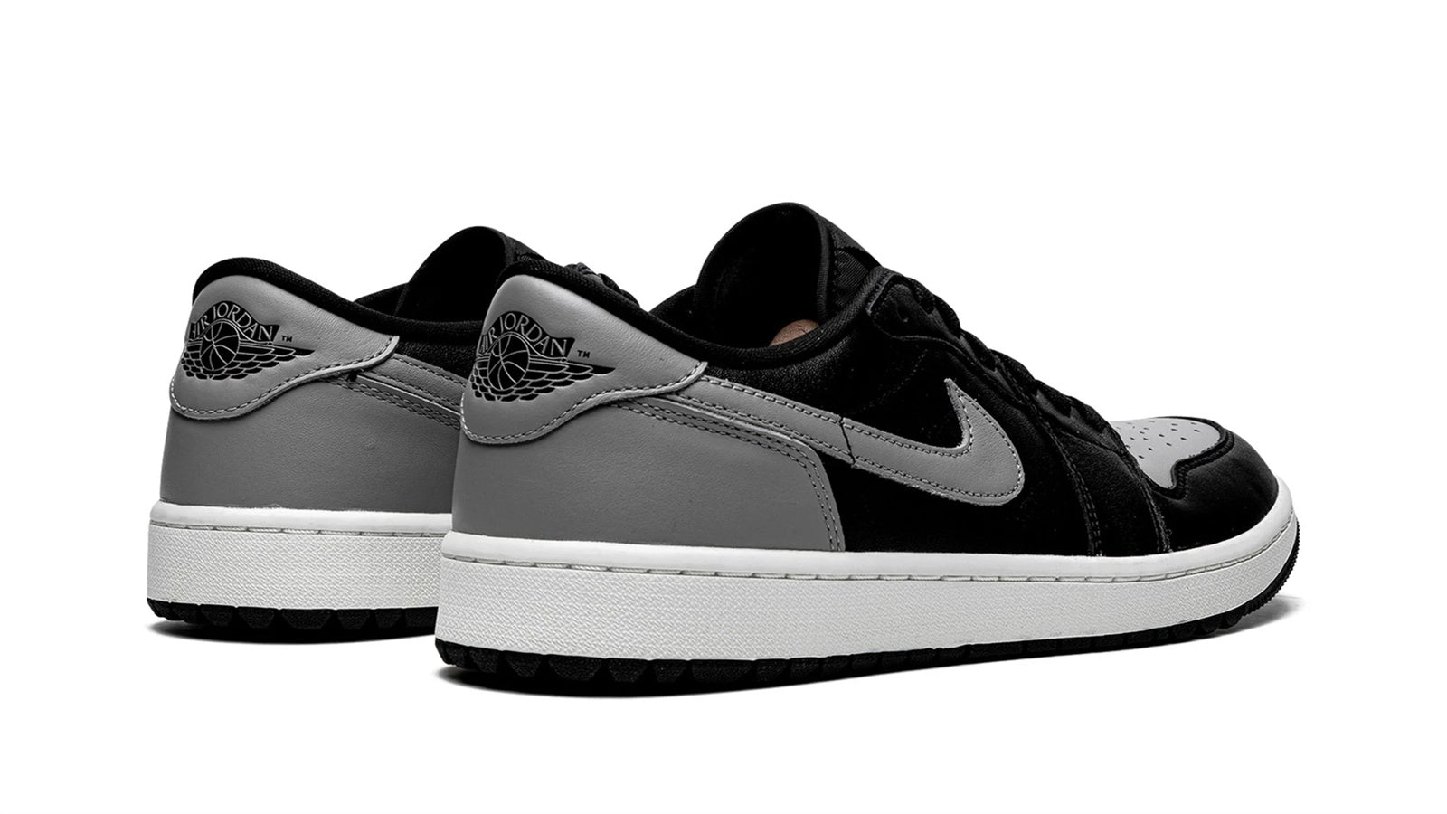 Air Jordan 1 Low Golf Shadow - Black & Grey Leather Golf Shoe