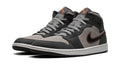 Air Jordan 1 Mid SE Night Stadium - Halloween-Inspired Black Grey Orange Sneaker