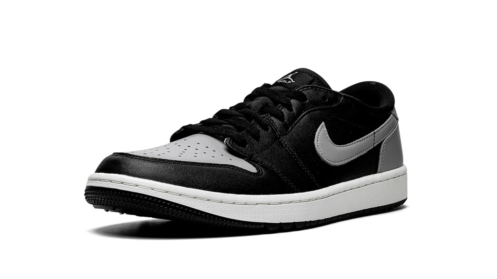 Air Jordan 1 Low Golf Shadow - Black & Grey Leather Golf Shoe