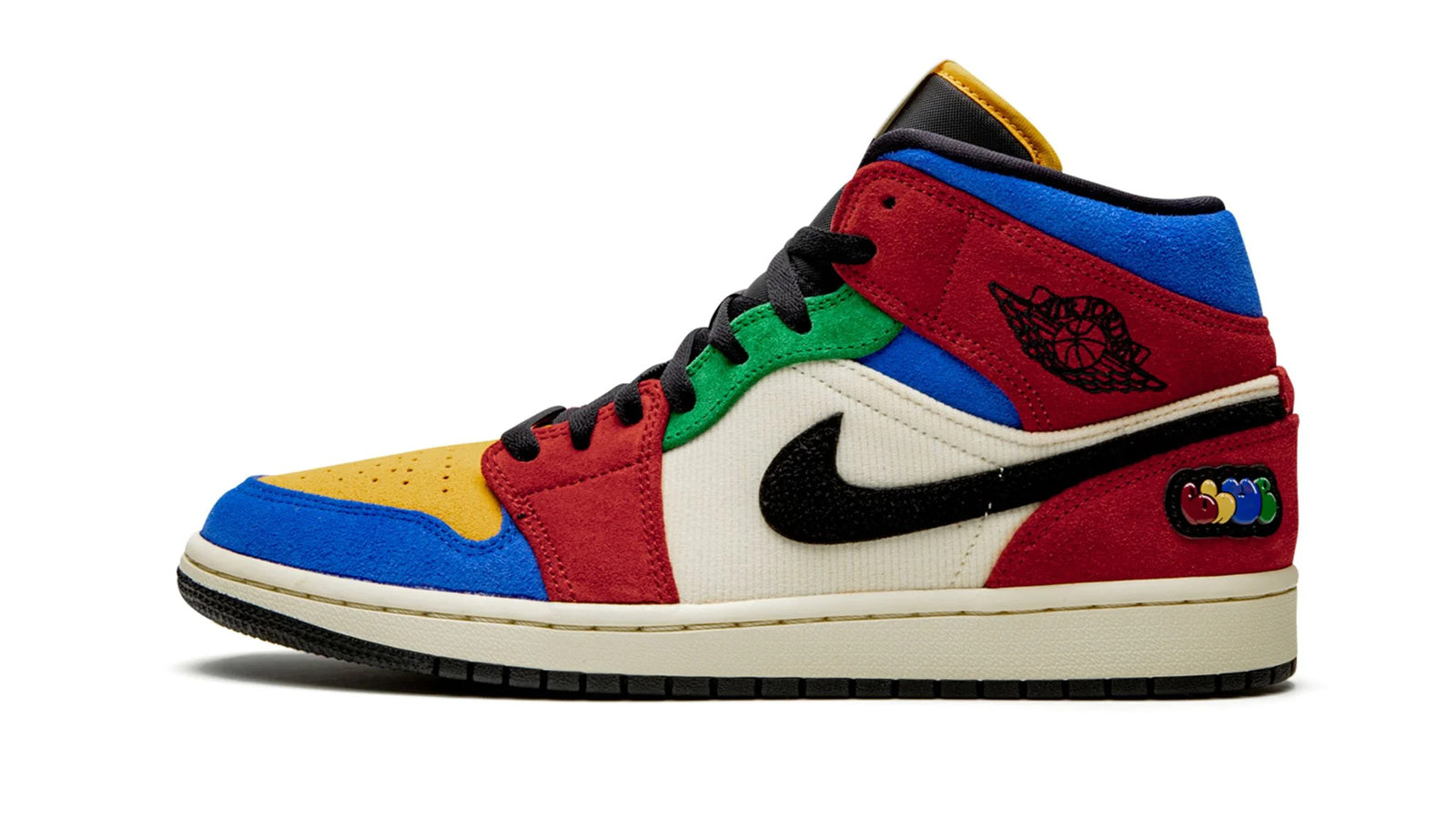 Air Jordan 1 Mid Blue The Great Fearless - Rare Suede & Corduroy Collaboration
