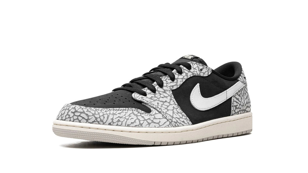 Air Jordan 1 Low OG Black Elephant Print - Classic Basketball Sneaker