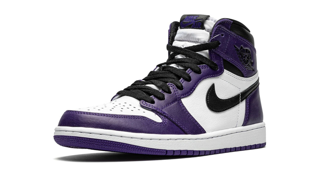 Air Jordan 1 Retro High OG Court Purple 2.0 - Classic Purple & White Leather Sneaker