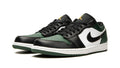 Air Jordan 1 Low Green Toe - Classic Color Block Basketball Sneaker