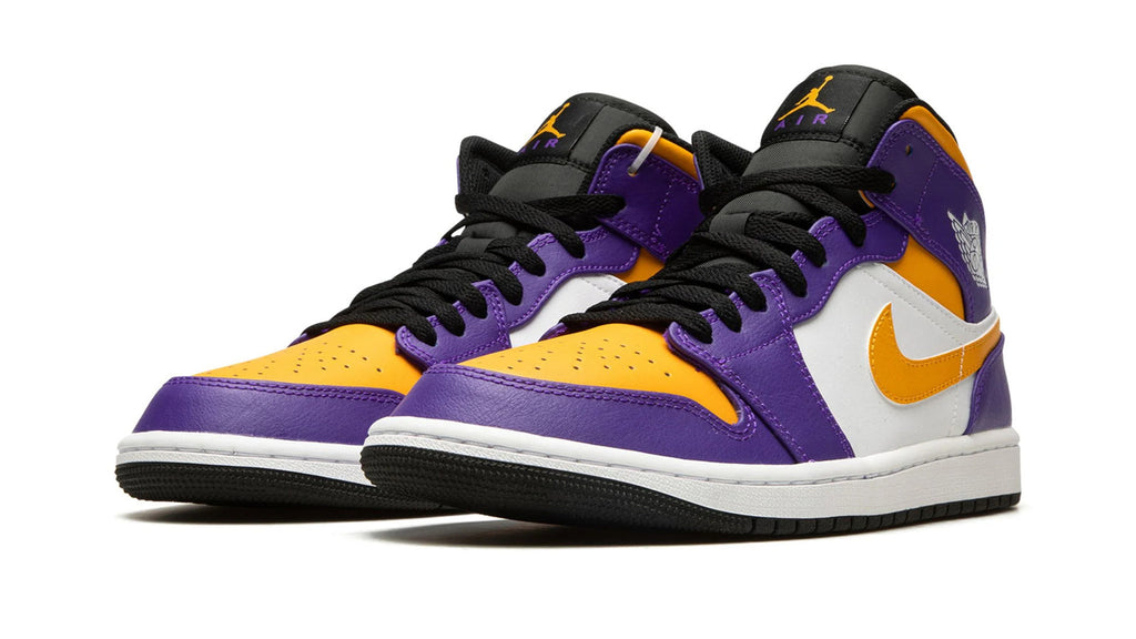Air Jordan 1 Hi FlyEase Lakers - Easy-On Basketball Shoes