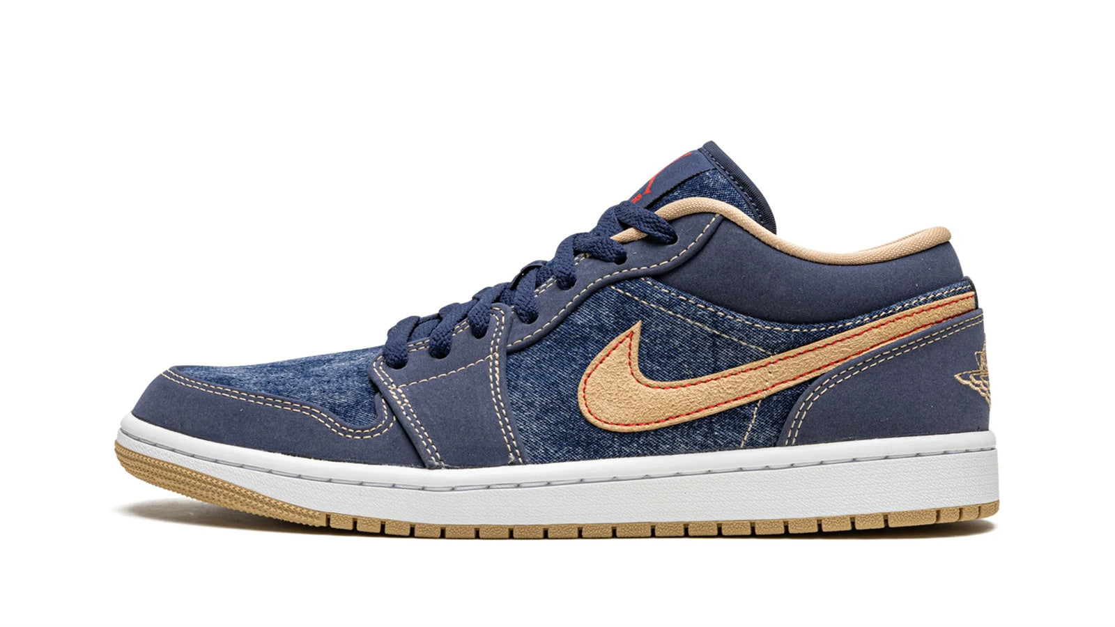 Air Jordan 1 Low SE Denim - Casual Blue Denim Basketball Sneaker