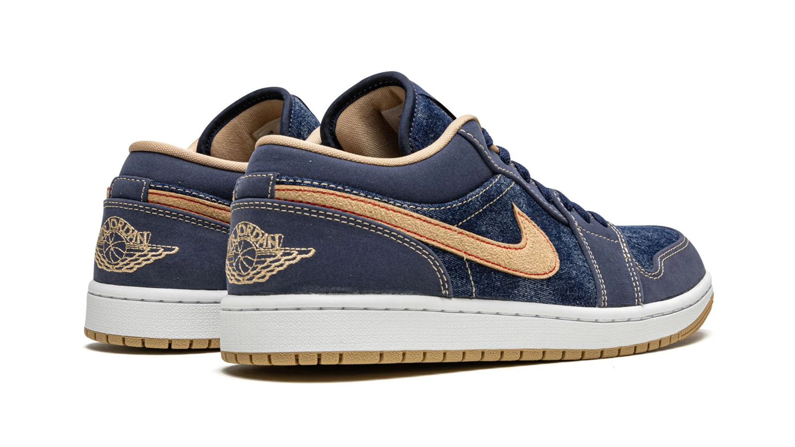 Air Jordan 1 Low SE Denim - Casual Blue Denim Basketball Sneaker