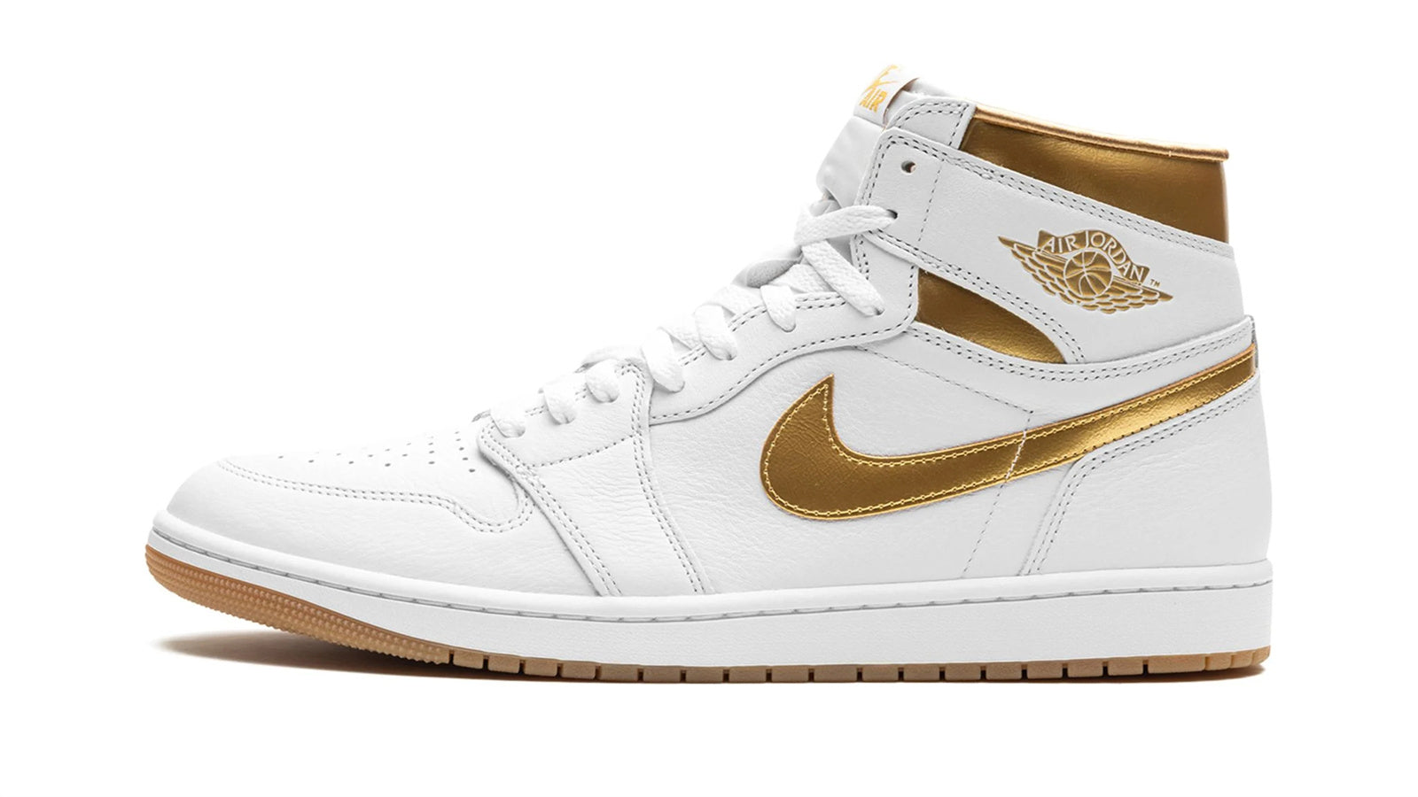 Women's Air Jordan 1 Retro High OG Metallic Gold - Classic Colorway
