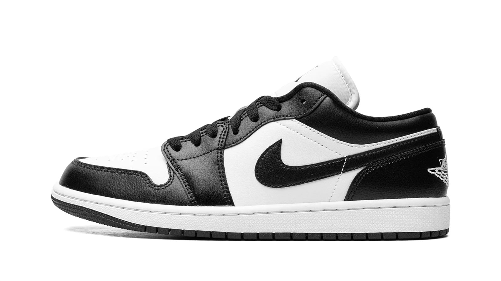 Women's Air Jordan 1 Low Panda | Black & White Leather Sneaker