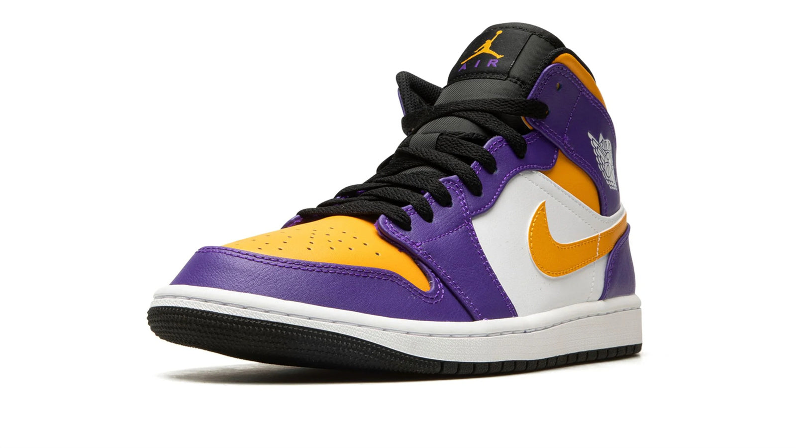 Air Jordan 1 Hi FlyEase Lakers - Easy-On Basketball Shoes
