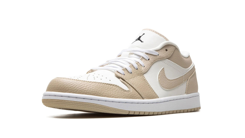 Air Jordan 1 Low Sail Rattan - Classic Two-Tone Leather Sneaker