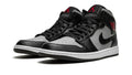 Air Jordan 1 Mid Shadow Red - Classic Two-Tone Basketball Sneaker