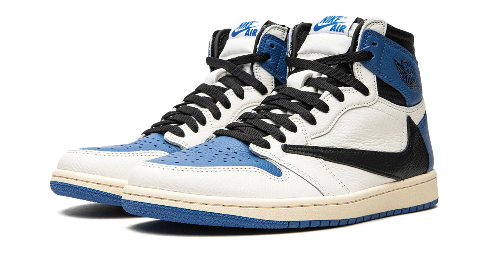 Travis Scott x Fragment Design Air Jordan 1 High OG SP - Military Blue Collaboration