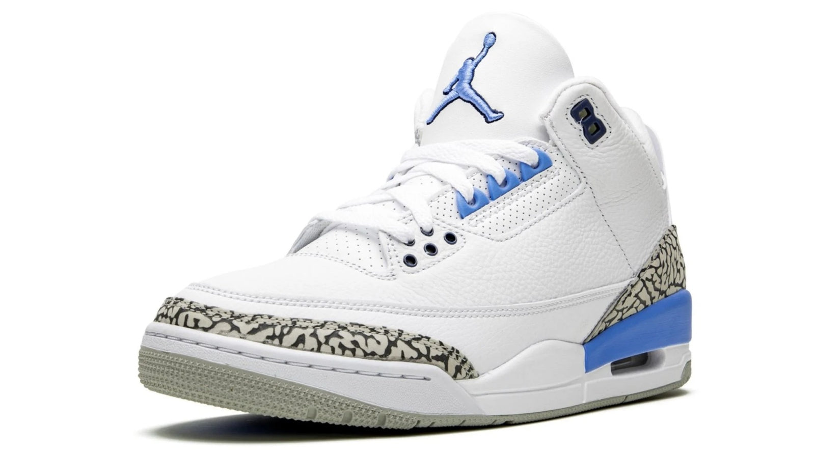 Air Jordan 3 Retro UNC - Carolina Blue Tarheels Inspired Sneaker