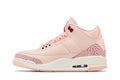 Women's Air Jordan 3 Retro Valentine's Day - Coral Leather Sneakers