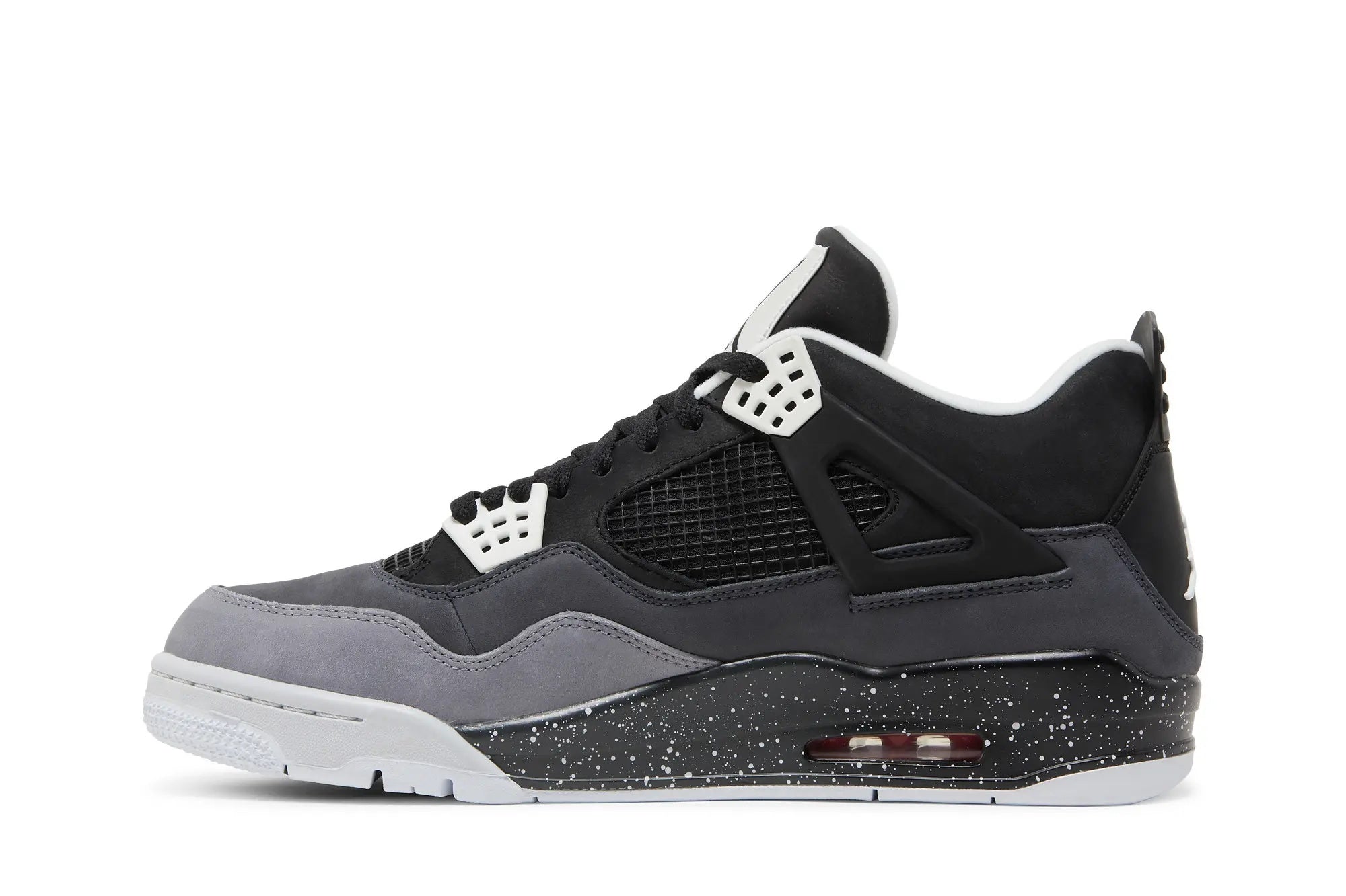 Jordan 4 Retro 'Fear' 2024 - Black Nubuck Heritage Sneaker
