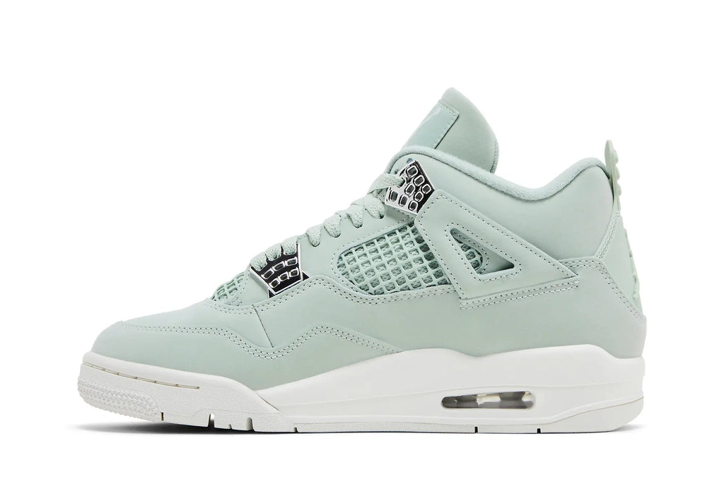Women's Jordan 4 Retro 'Abundance Seafoam' - Pale Green Leather Classic