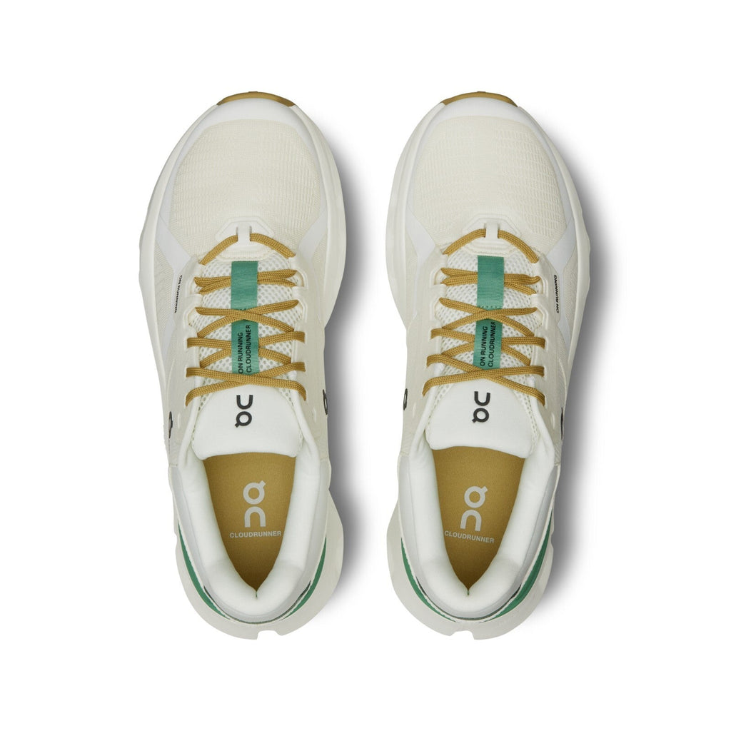 On Mens Cloudrunner 2- White/Green (3ME10144433)