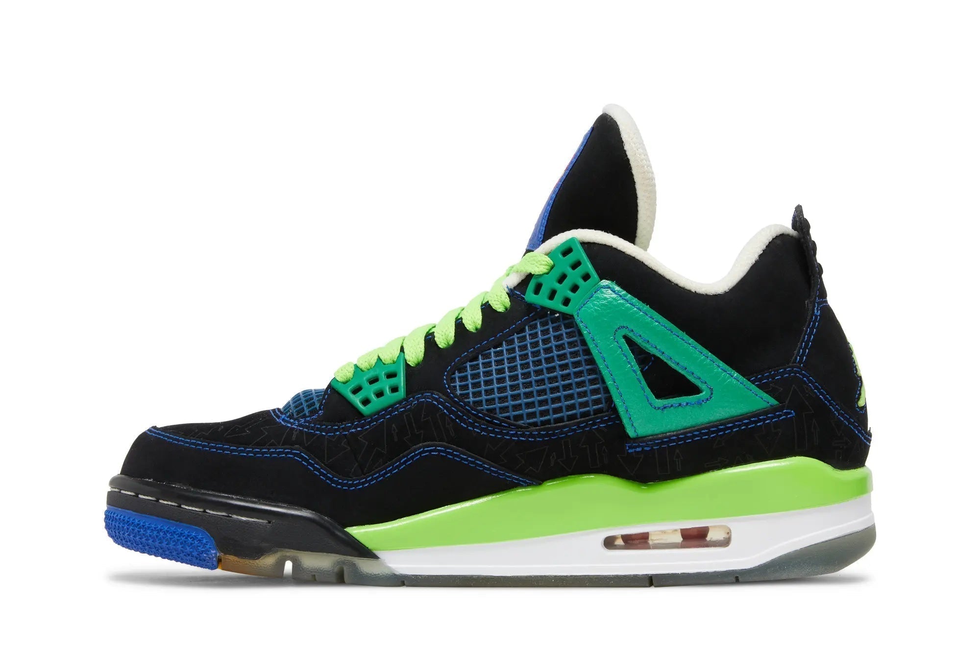 Jordan 4 Retro 'Doernbecher' - Superman-Inspired Black Nubuck Basketball Shoe