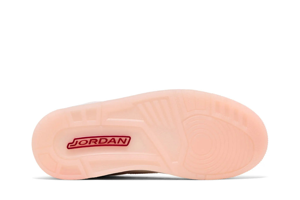 Women's Air Jordan 3 Retro Valentine's Day - Coral Leather Sneakers