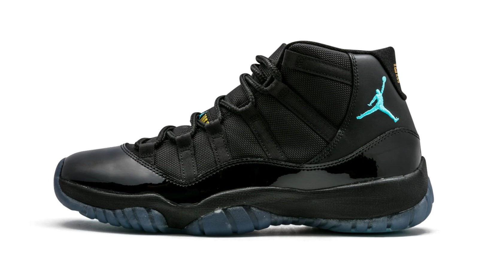 Air Jordan 11 Retro "Gamma" - Classic Black with Gamma Blue & Varsity Maize