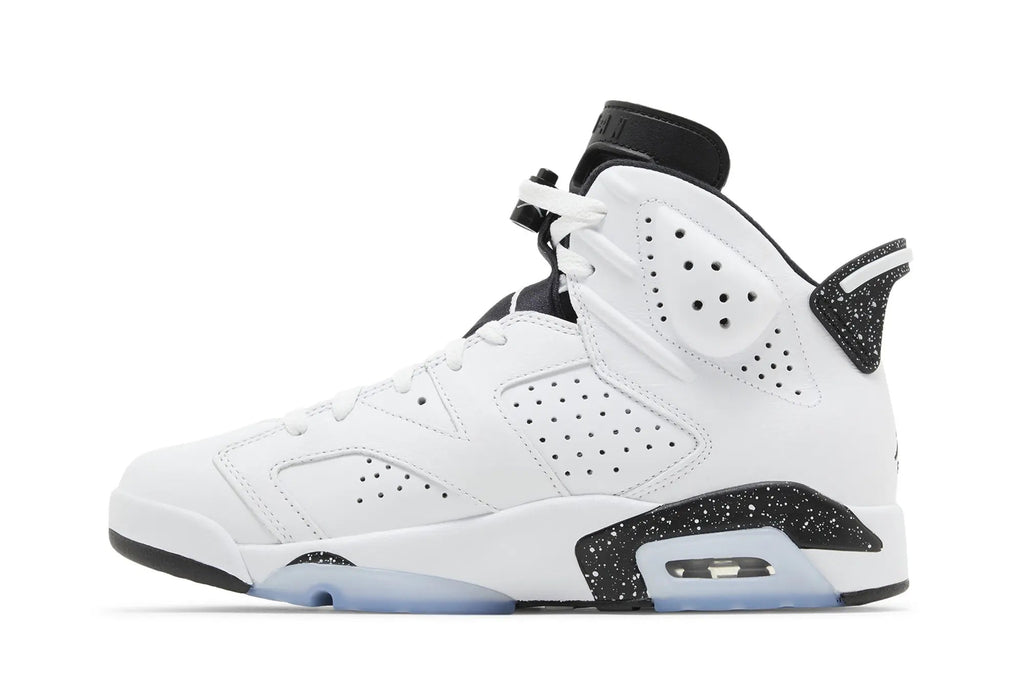 Jordan 6 Retro 'Reverse Oreo' White Black Leather Sneakers