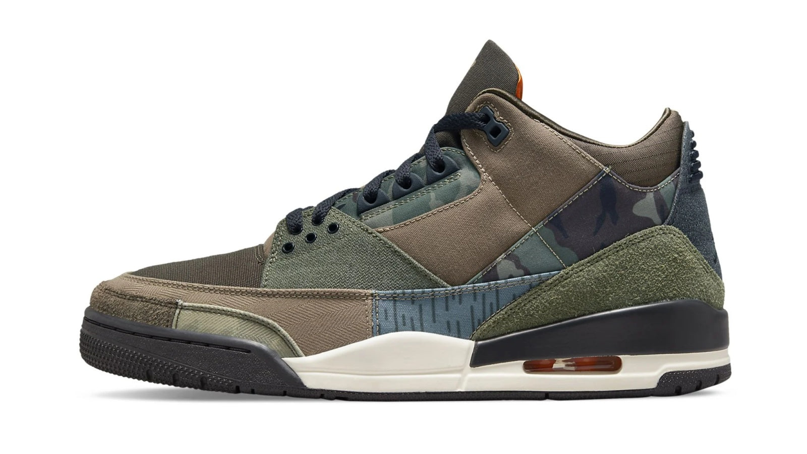 Air Jordan 3 Patchwork Camo - Mismatched Multi-Camo Release (November 2021)