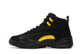 Air Jordan 12 Retro 'Black Taxi' - Classic Basketball Sneaker with Iconic Yellow Accents