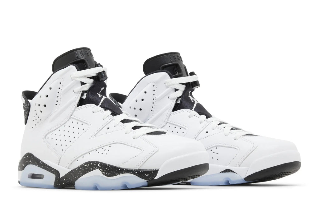 Jordan 6 Retro 'Reverse Oreo' White Black Leather Sneakers