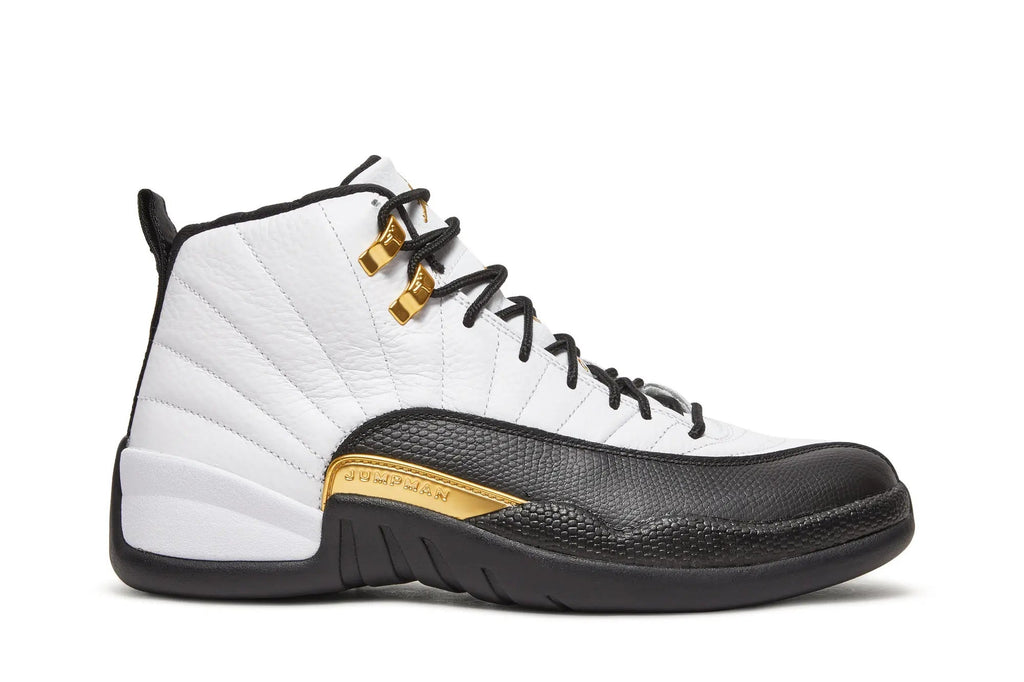 Air Jordan 12 Retro 'Royalty' White Black Metallic Gold