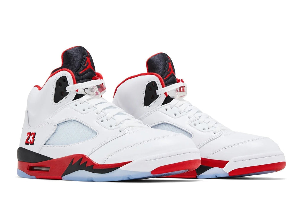 Air Jordan 5 Retro 'Fire Red' 2025 - Classic White Leather & Red Foam Midsole