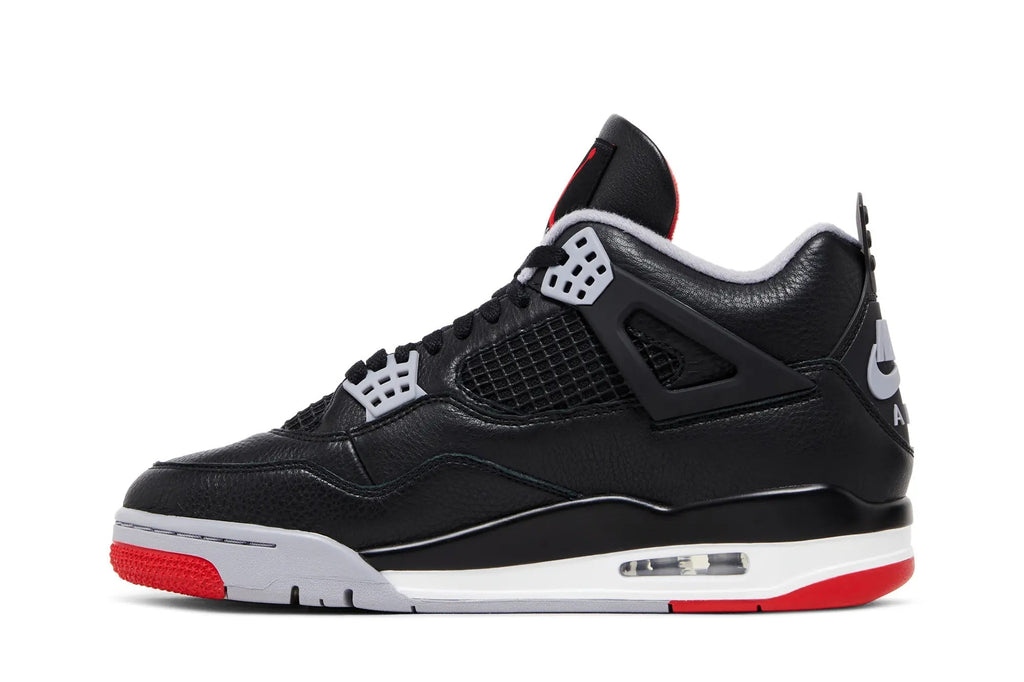 Jordan 4 Retro 'Bred Reimagined' - Black Leather Edition