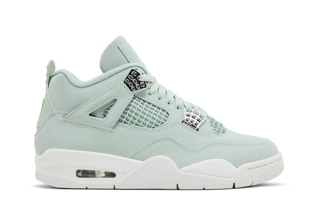 Women's Jordan 4 Retro 'Abundance Seafoam' - Pale Green Leather Classic